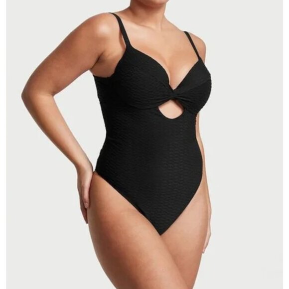 New! Victoria's Secret Twist Removable Push-Up One-Piece Swimsuit 47340 - Picture 2 of 13